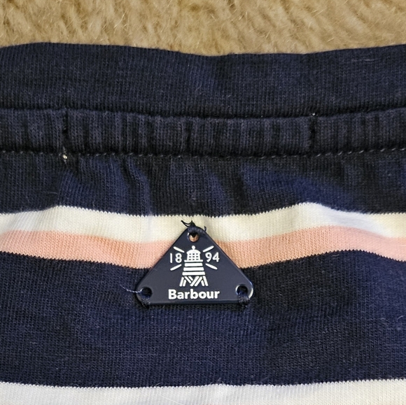 Barbour Striped Bayside Drawcord-Waist Midi Dress - Picture 11 of 13